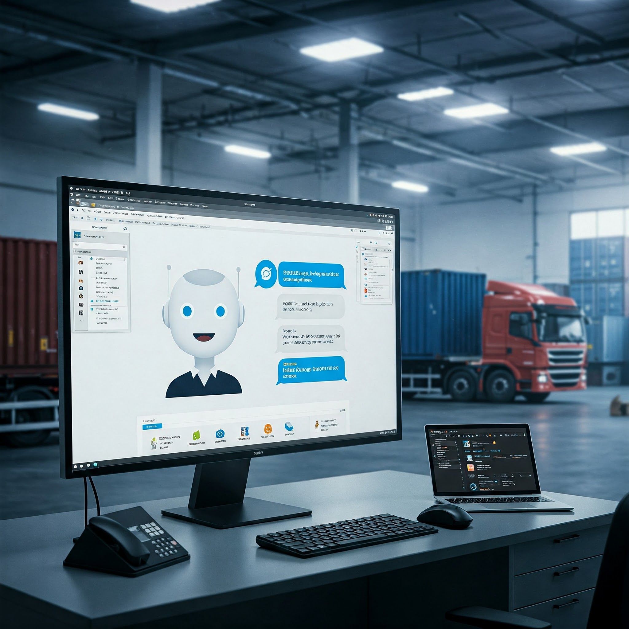 Logistics knowledge management system concept